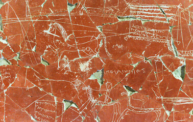 Wall paintings of the Northern Black Sea region. High quality photo