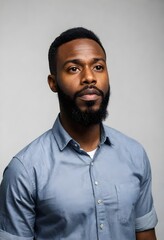 Obraz premium Black-man-around-30-years-old-with-a-beard