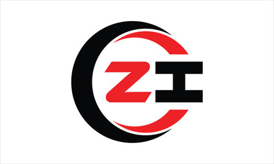 ZI initial letter circle icon gaming logo design vector template. batman logo, sports logo, monogram, polygon, war game, symbol, playing logo, abstract, fighting, typography, minimal, wings logo, sign
