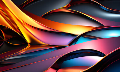 the Artistry and Influence of Colorful Neon Wave Wallpapers in Contemporary Design Trends
