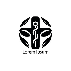 Hospital logo design vector medical cross