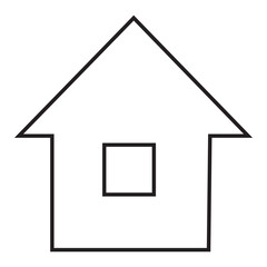 House icon vector. House, real estate icon symbol isolated on a white background.