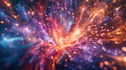 A Colorful New Year Fireworks display celebration