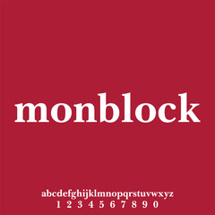 display font alphabet set vector