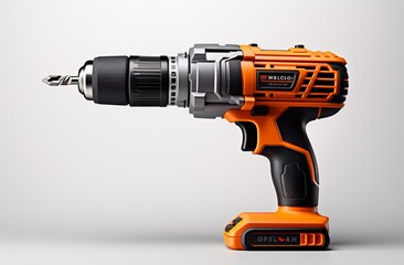 a close up of a drill