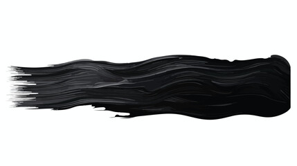 Beautiful abstract black paint brush strokes made of