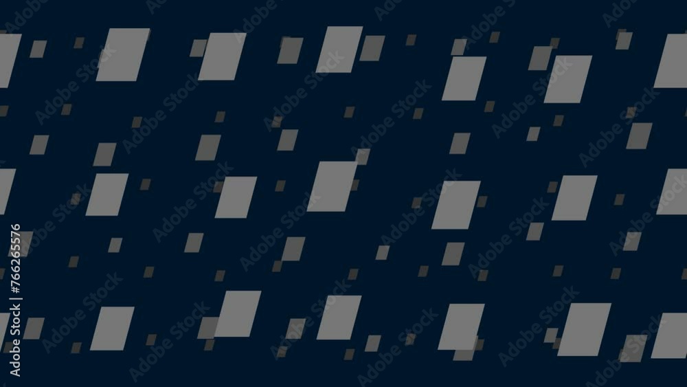 Poster parallelogram symbols float horizontally from left to right. parallax fly effect. floating symbols a