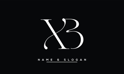 XB, BX, X, B Abstract Letters Logo Monogram © fozia
