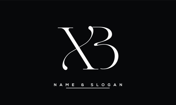 XB, BX, X, B Abstract Letters Logo Monogram