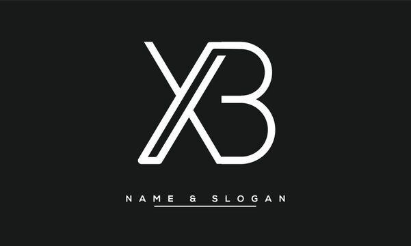 XB, BX, X, B Abstract Letters Logo Monogram