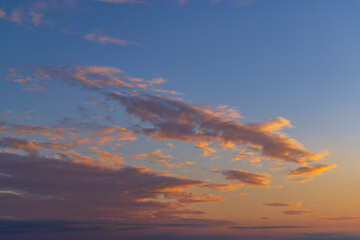 Beautiful sky with cloud before sunset