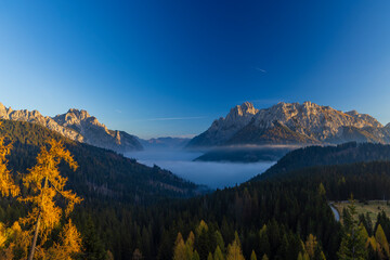 Landscape near Sella di Razzo and Sella di Rioda pass, Carnic Alps, Friuli-Venezia Giulia, Italy