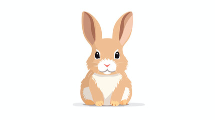 Easter rabbit bunny minimal Flat vector
