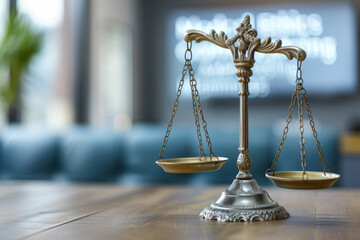 Symbolic Scales of Justice in Legal Setting
