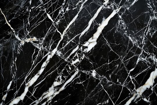 Black Marble with White Pattern Texture for Luxurious Product Design