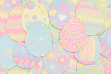 Pale Easter egg background