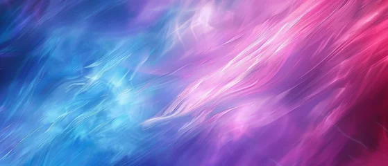 Zelfklevend Fotobehang Fractale golven A colorful background with blue and pink swirls