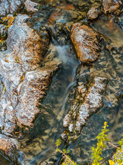 An oasis in the city. Podoniftis stream is a tributary of the Kifissos river on the northern outskirts of Athens, Greece..