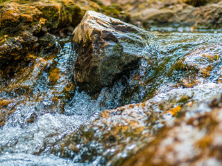A refreshing spot in the city, Podoniftis stream is a tributary of the Kifissos river on the northern outskirts of Athens, Greece..