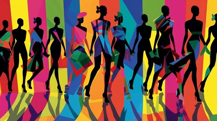 Graphic fashion illustration