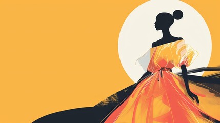 Graphic fashion illustration