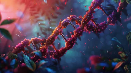 Fotobehang CRISPR technology in action redesigning genetics for better health © wilaiwan