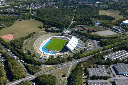 Photo a&eacute;rienne du stade Robert-Bobin de Bondoufle (Essonne 91)