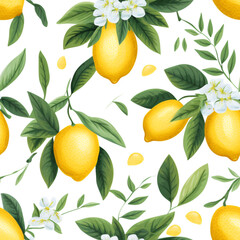  pattern with lemons