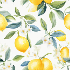  pattern with lemons