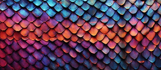 A closeup of a vibrant purple snake skin texture with a mesh of violet, magenta, and purple hues, creating a mesmerizing pattern resembling wire fencing - obrazy, fototapety, plakaty