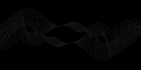 Abstract blend wave lines and technology background. Background lines wave abstract stripe design. Black background, mesh abstract, vector gradient line soft blend.	
