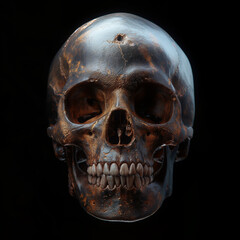  Isolated Human Skull - obrazy, fototapety, plakaty