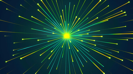 Fototapeta premium minimalist neon starburst
