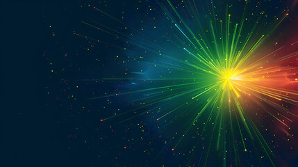 Naklejka premium minimalist neon starburst