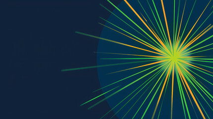 Fototapeta premium minimalist neon starburst