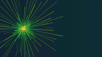 Obraz premium minimalist neon starburst