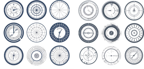 Round measuring circles