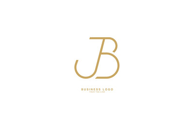 JB, BJ, J, B, Abstract Letters Logo monogram