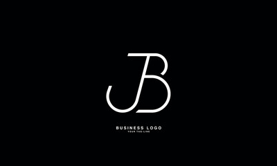 JB, BJ, J, B, Abstract Letters Logo monogram