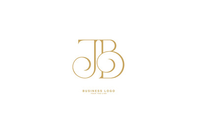 JB, BJ, J, B, Abstract Letters Logo monogram