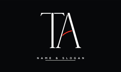 TA, AT, T, A  Abstract Letters Logo Monogram