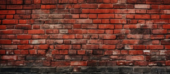 A detailed closeup of a red brick wall showcasing the intricate pattern formed by the rectangular bricks. The tints and shades of red create a beautiful artistic display