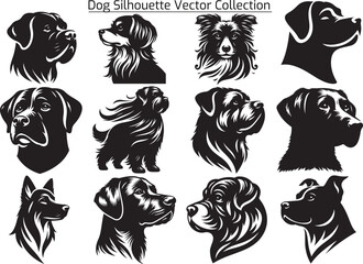 Obraz premium Dog silhouette vector