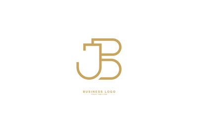 JB, BJ, J, B, Abstract Letters Logo monogram