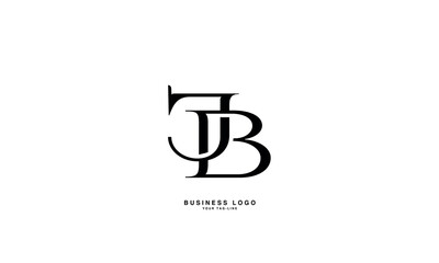 JB, BJ, J, B, Abstract Letters Logo monogram