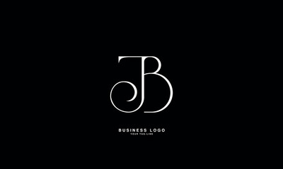 JB, BJ, J, B, Abstract Letters Logo monogram