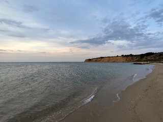 Sunset on the beach.