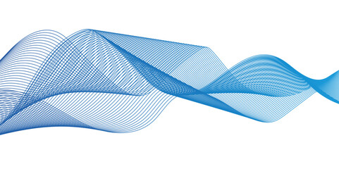 Abstract blend wave lines and technology background. Background lines wave abstract stripe design. White background, mesh abstract, vector gradient line soft blend.	
