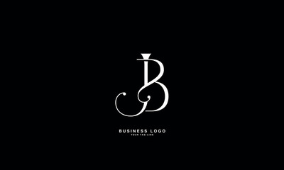 JB, BJ, J, B, Abstract Letters Logo monogram