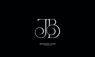 JB, BJ, J, B, Abstract Letters Logo monogram